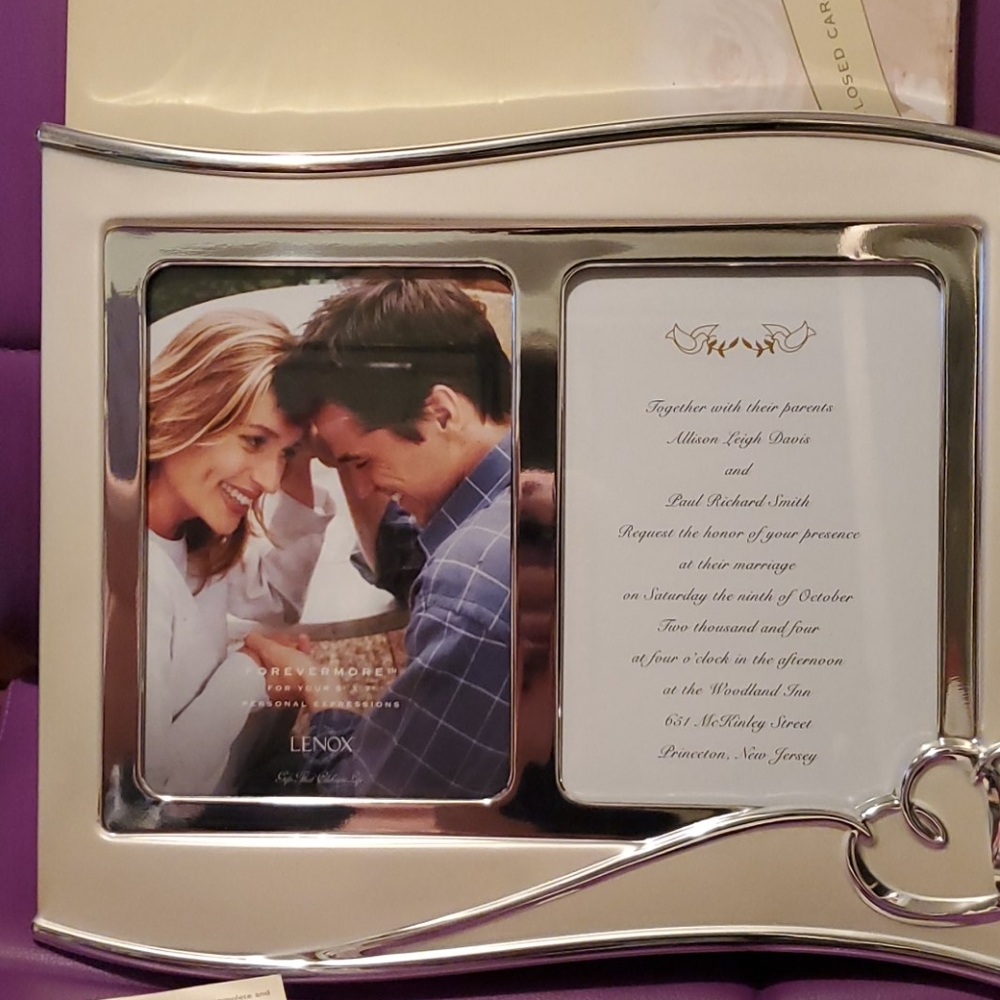 Lenox wedding frame 5x7. NEW!